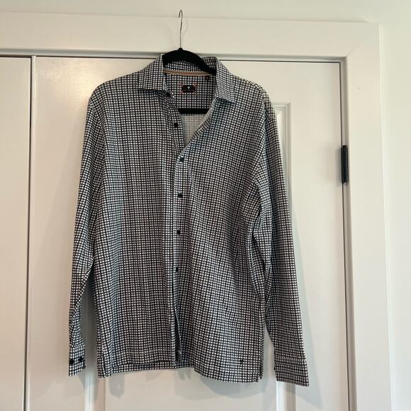 Left Coast Tee Men's Button Down Plaid Shirt 100% Cotton Size Medium‎ - Picture 1 of 8